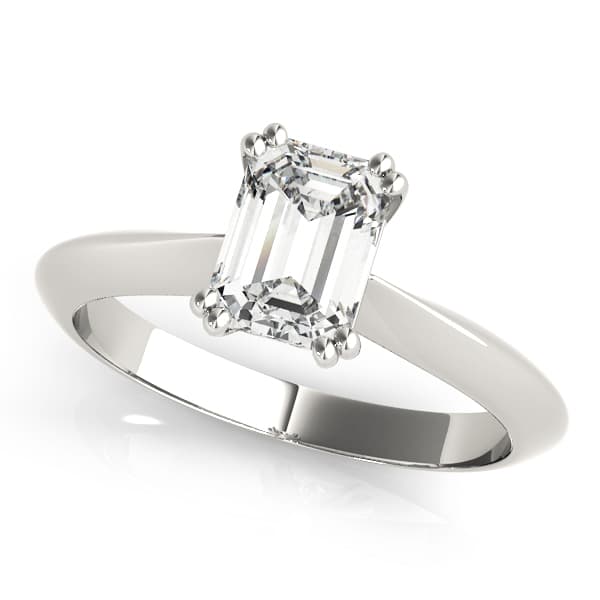 Double Prong Solitaire Engagement Ring