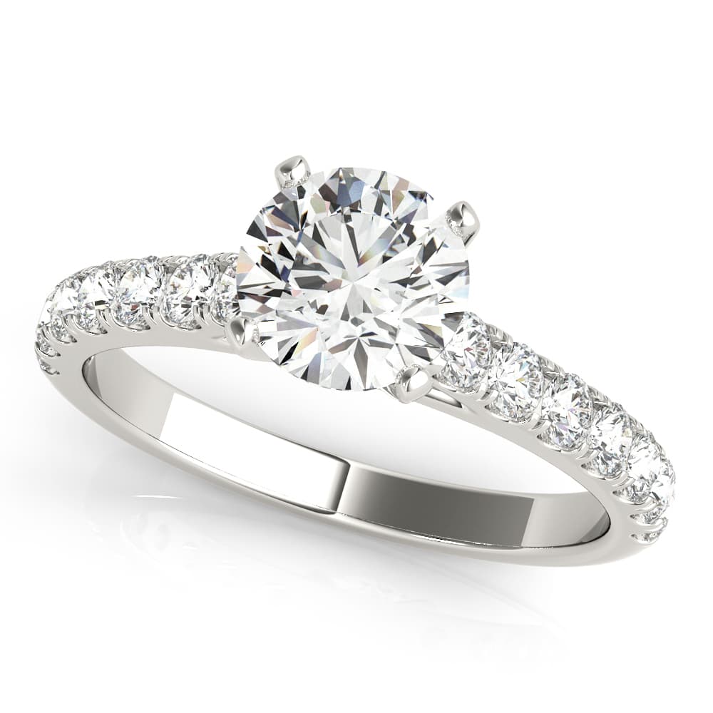Split-Prong Cathedral Engagement Ring