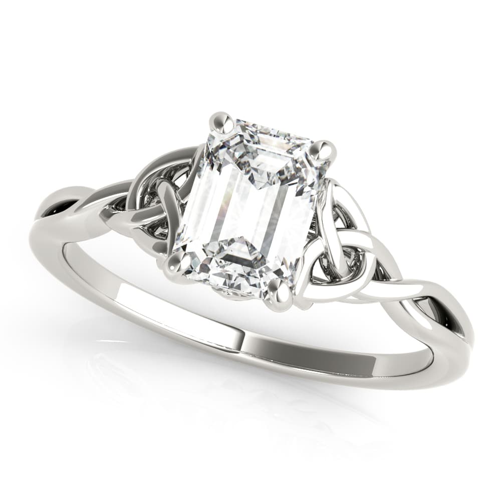 EMERALD CUT COLOR SOLITAIRE