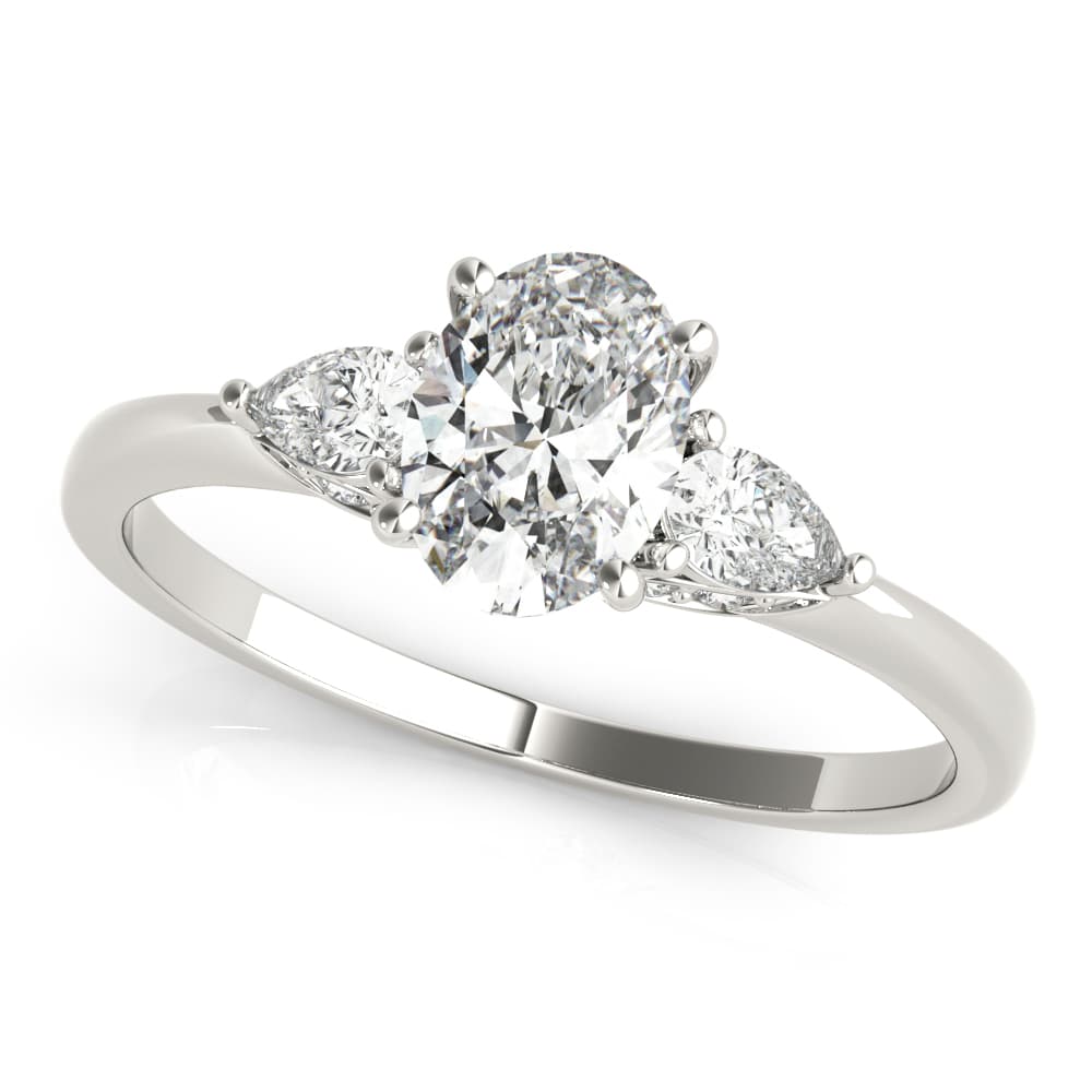 Oval & Pear Shape Engagement Ring