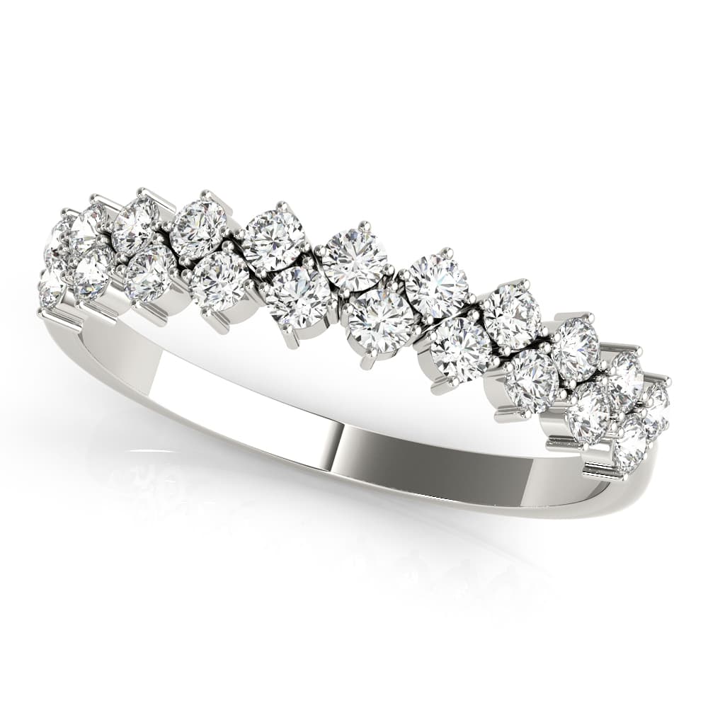 2-Row Prong Set Band