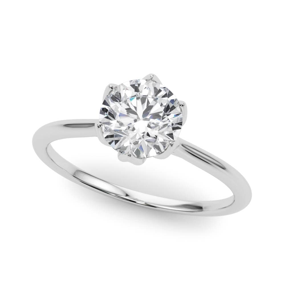 Tulip Solitaire Engagement Ring