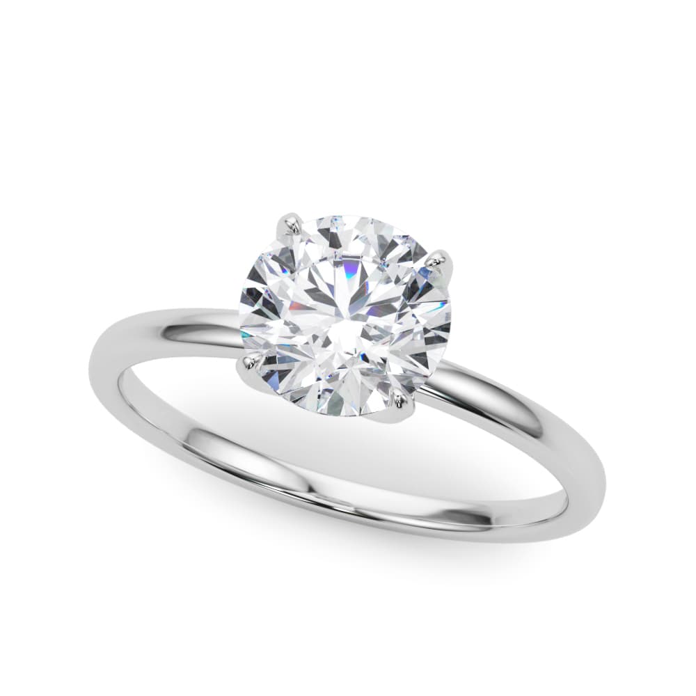 Round Solitaire Engagement Ring