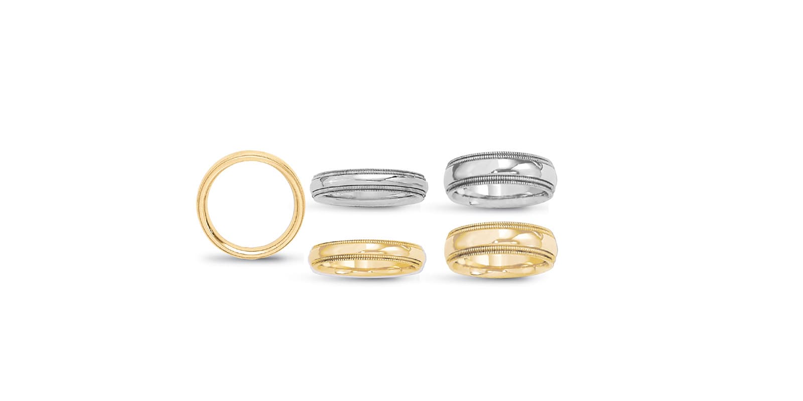 4mm double milgrain comfort fit