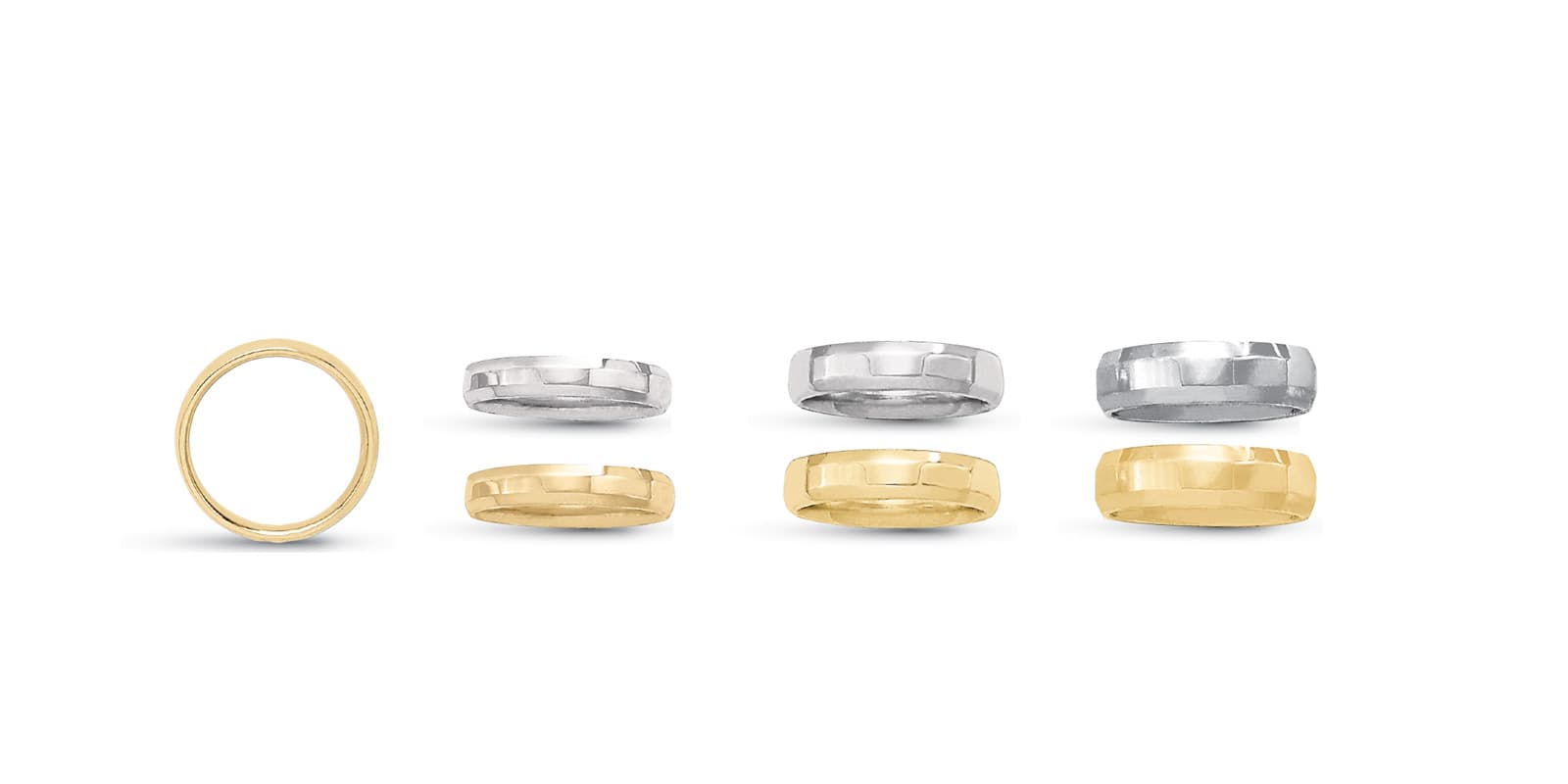 5mm Flat/beveled comfort fit band