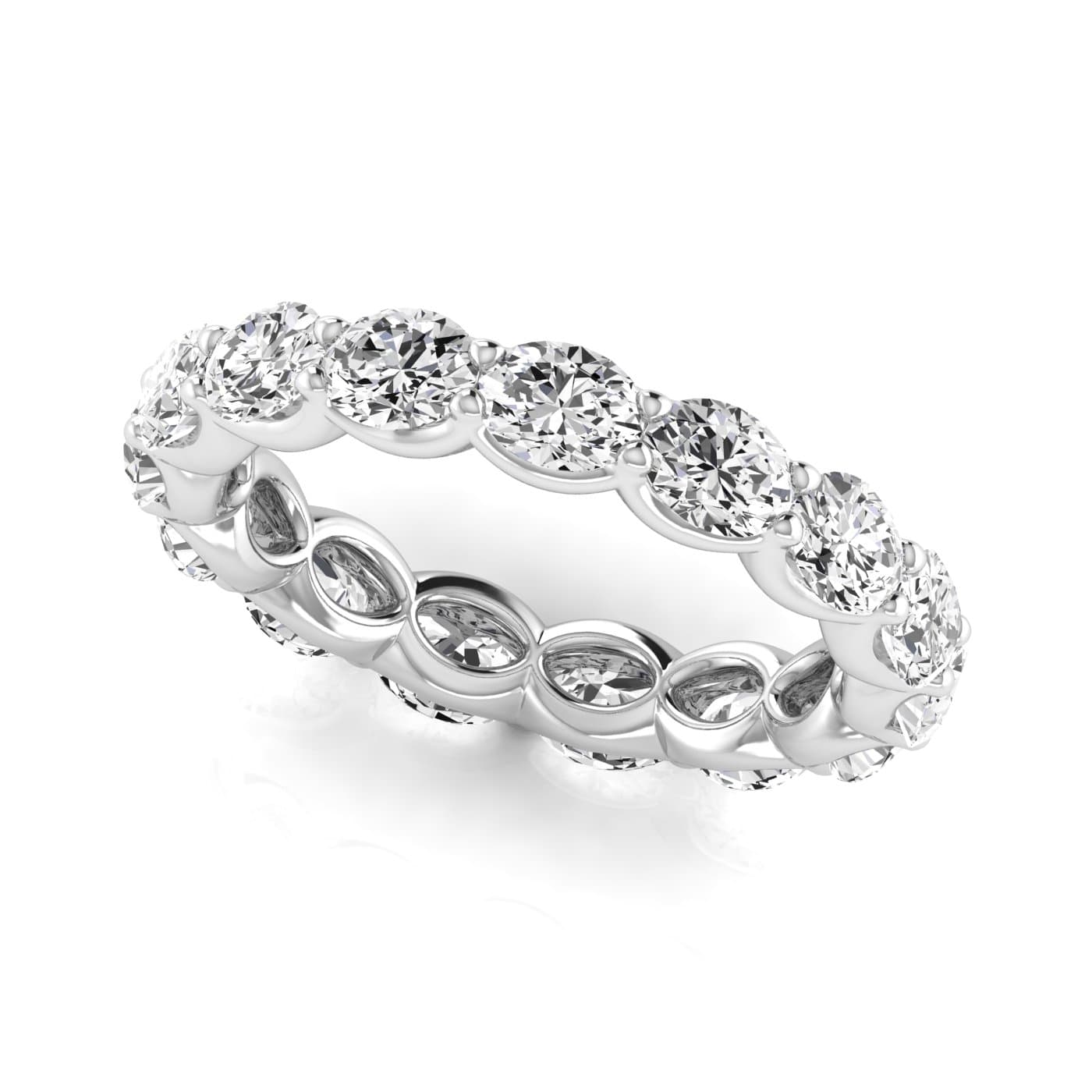 Diamond Emerald Cut Eternity Band