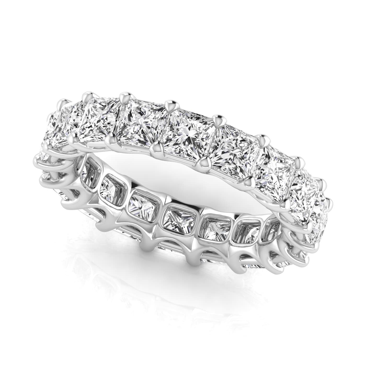 Diamond Emerald Cut Eternity Band