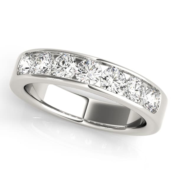 Channel Set Wedding Band