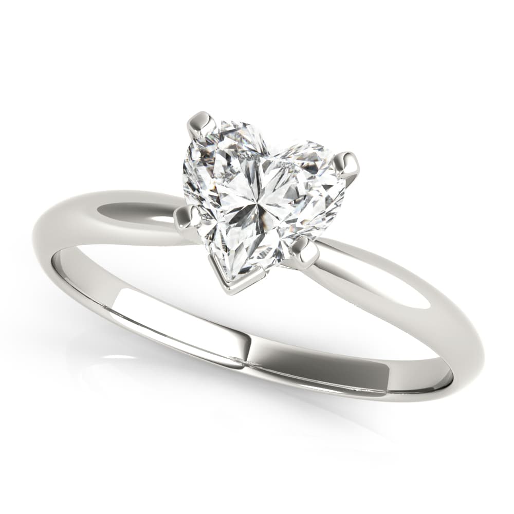 Solitaire Heart Shape Engagement Ring