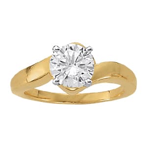 Solitaire Color Engagement Rings