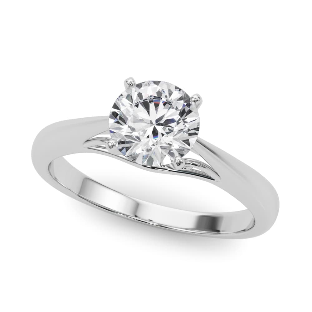 Solitaire Cathedral Engagement Ring