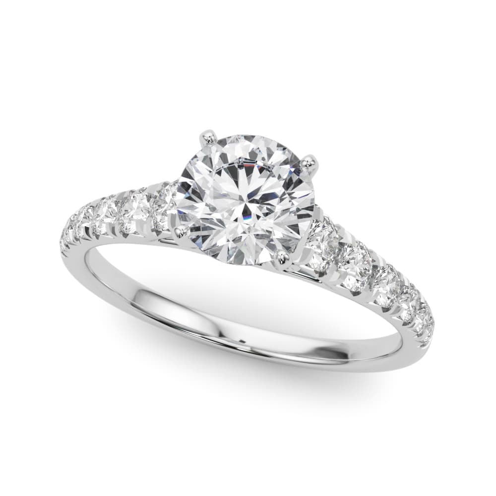Graduated Diamond Engagement Ring